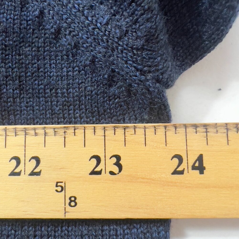 Brooks Brothers 346 Men’s 100% Merino Wool 1/4 Zip Sweater Navy Blue Size XL - Picture 8 of 9